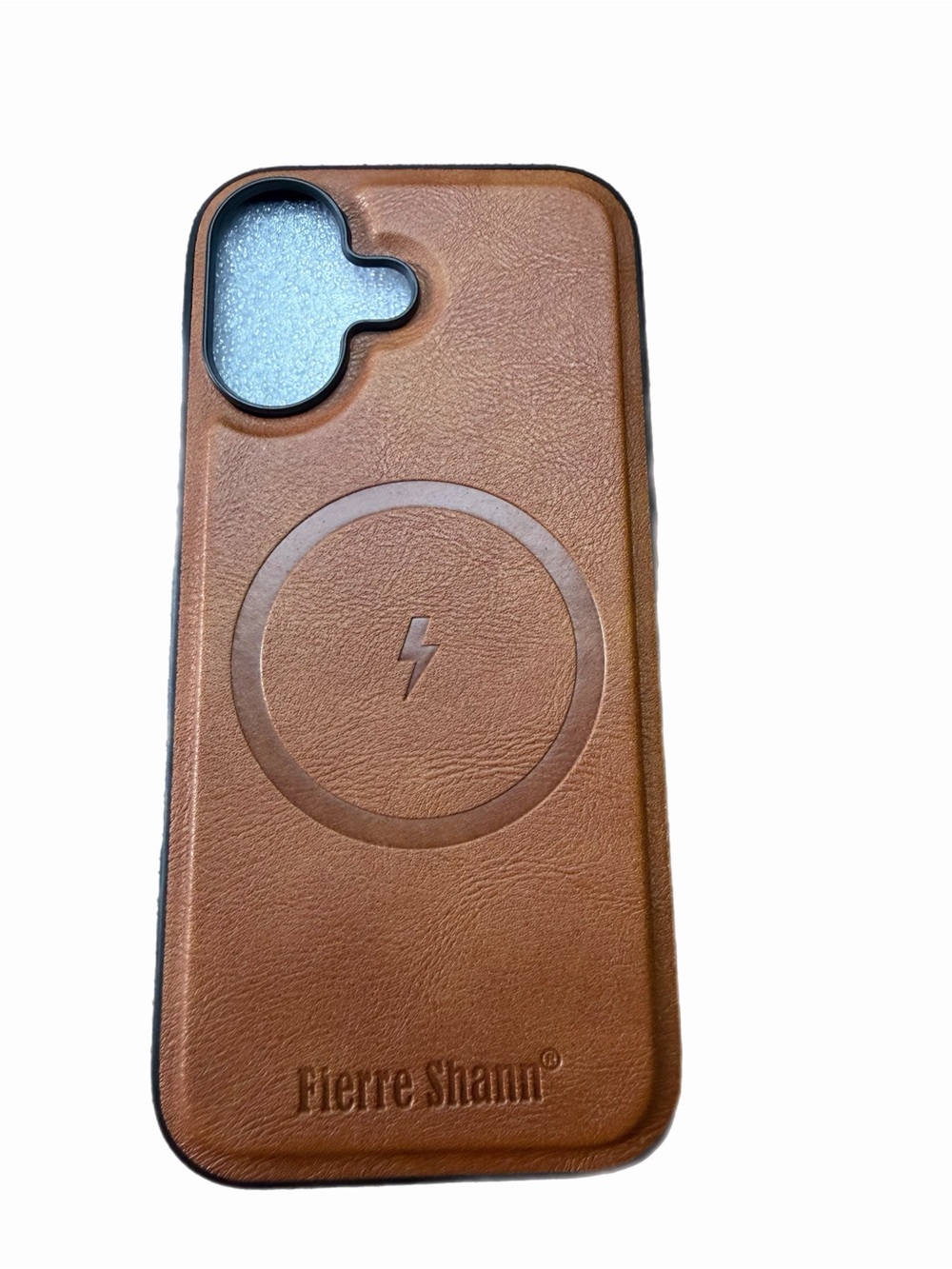 Brown Leather MagSafe-Compatible Phone Case for iPhone 17
